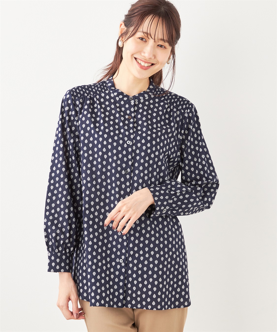 DECOY レゾリヴァードシャーリングブラウス_variation_2