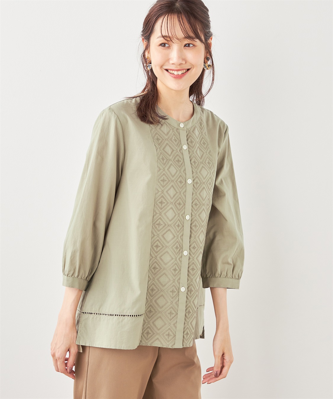 DECOY 刺しゅうブラウス_variation_2