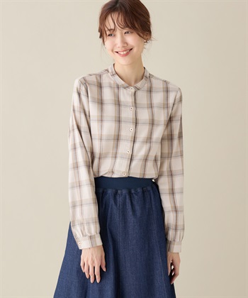 DECOY 裏毛チェックシャツ_variationthumb_2