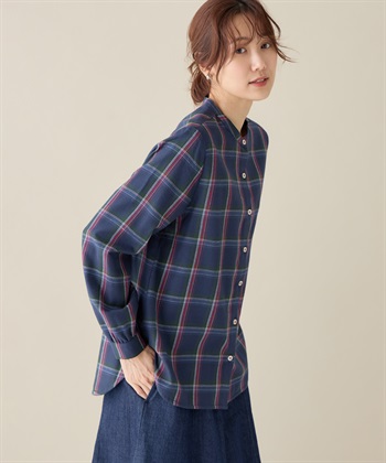 DECOY 裏毛チェックシャツ_variationthumb_3