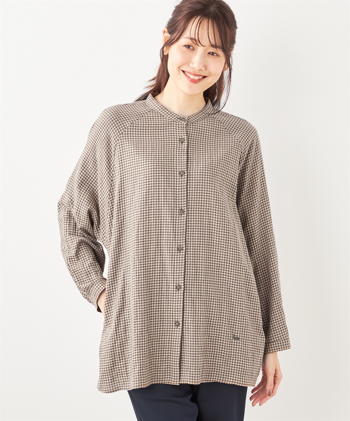 DECOY シャーリングチュニックブラウス_variation_1