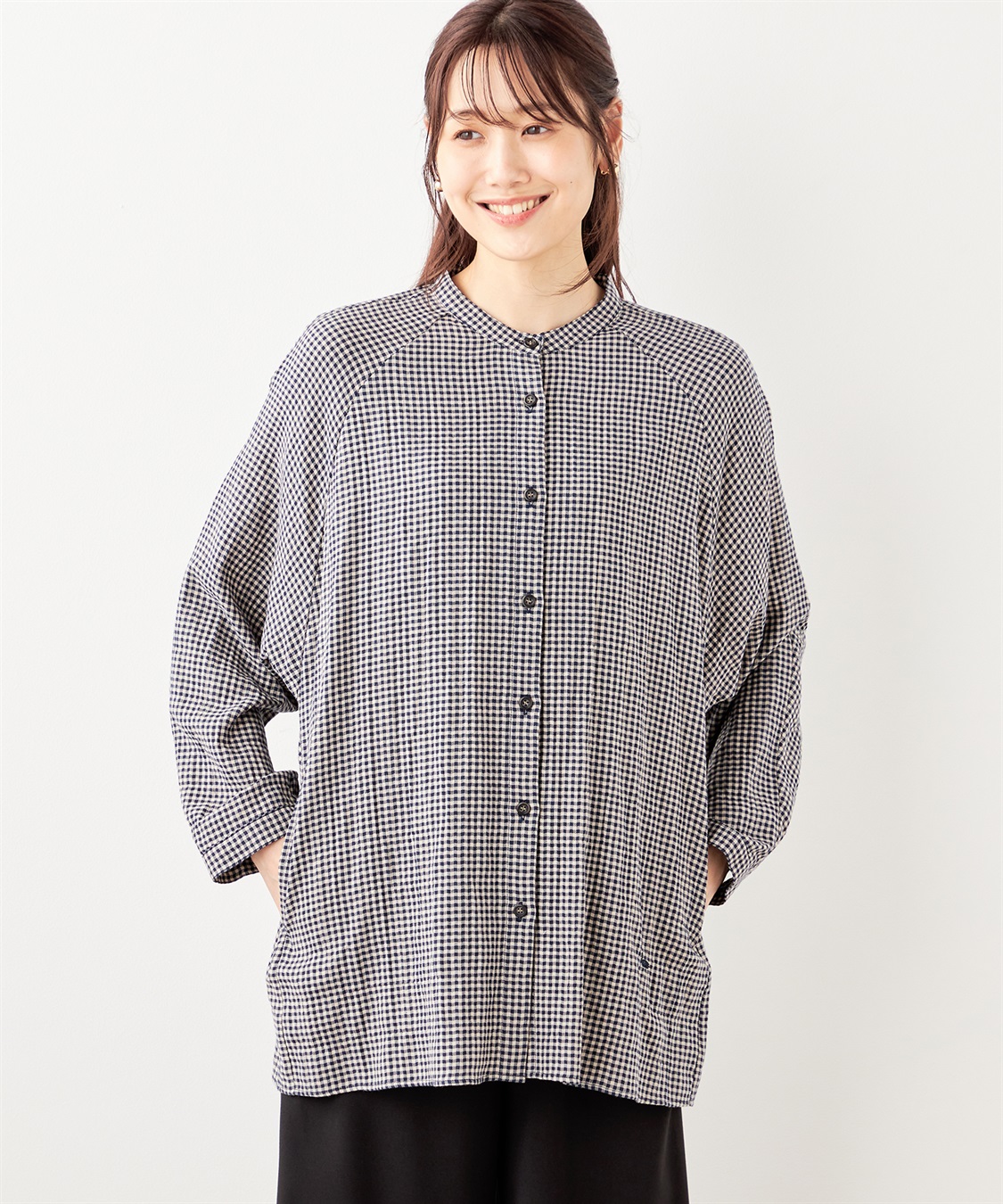 DECOY シャーリングチュニックブラウス_variation_2