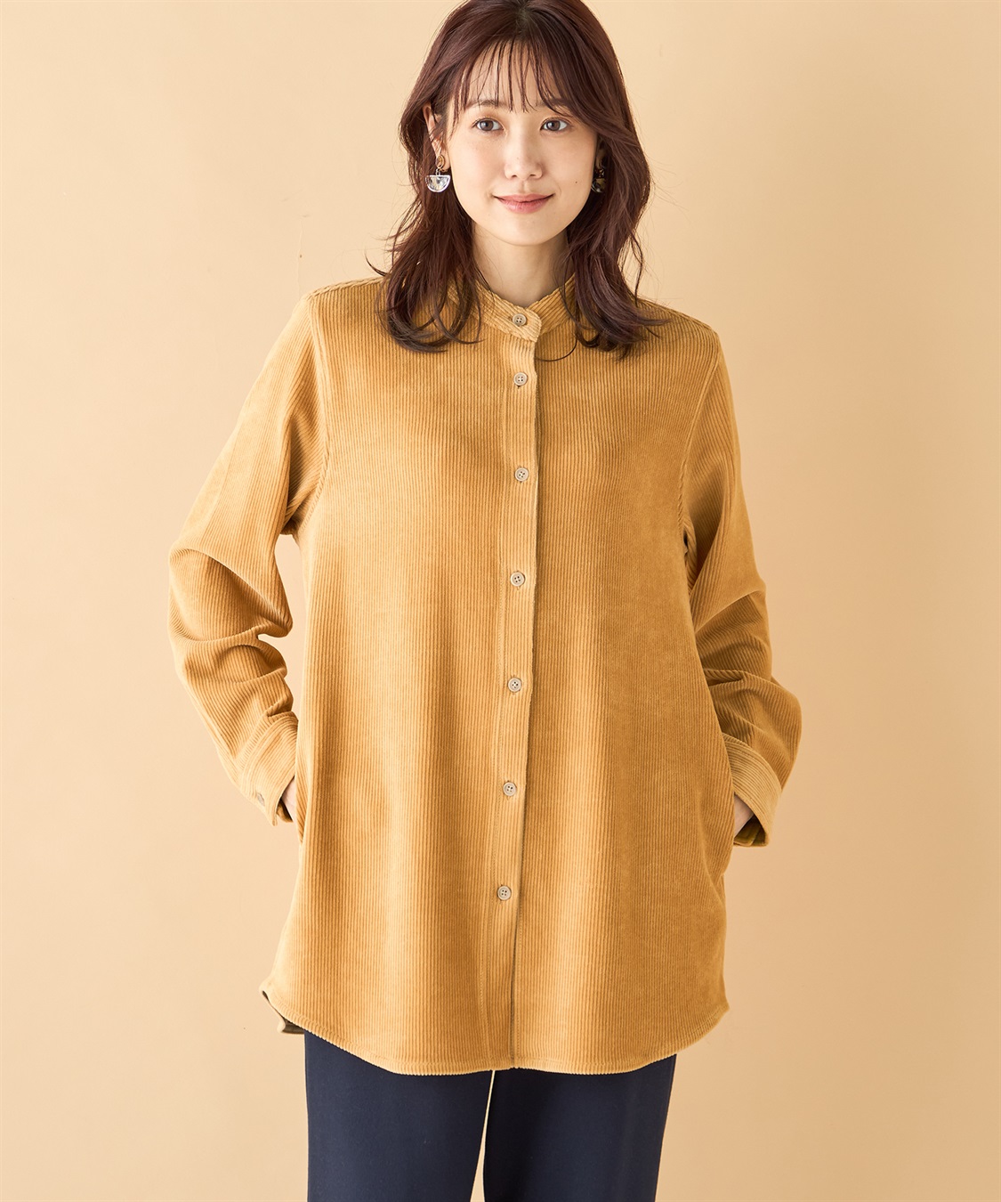 DECOY コーデュロイチェックブラウス_variation_2