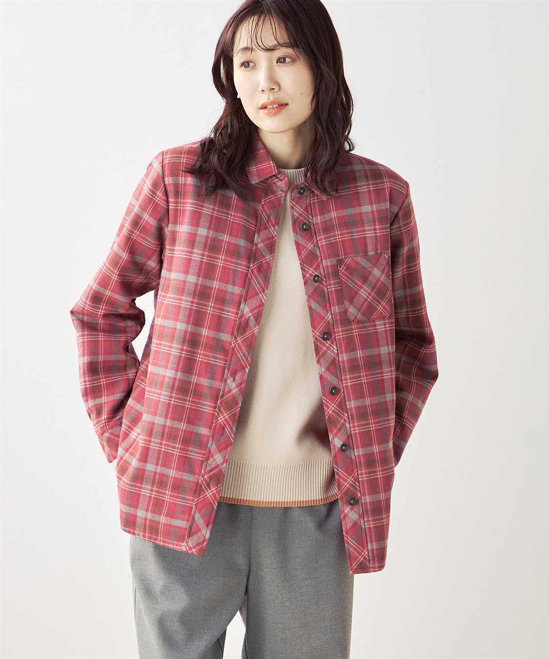 DECOY 裏キルト付きシャツ_variation_1