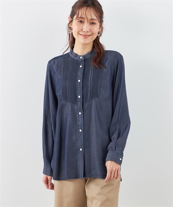 DECOY テンセルデニムピンタックシャツ_variationthumb_1