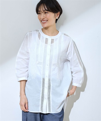 DECOY レース刺しゅうブラウス_variationthumb_1