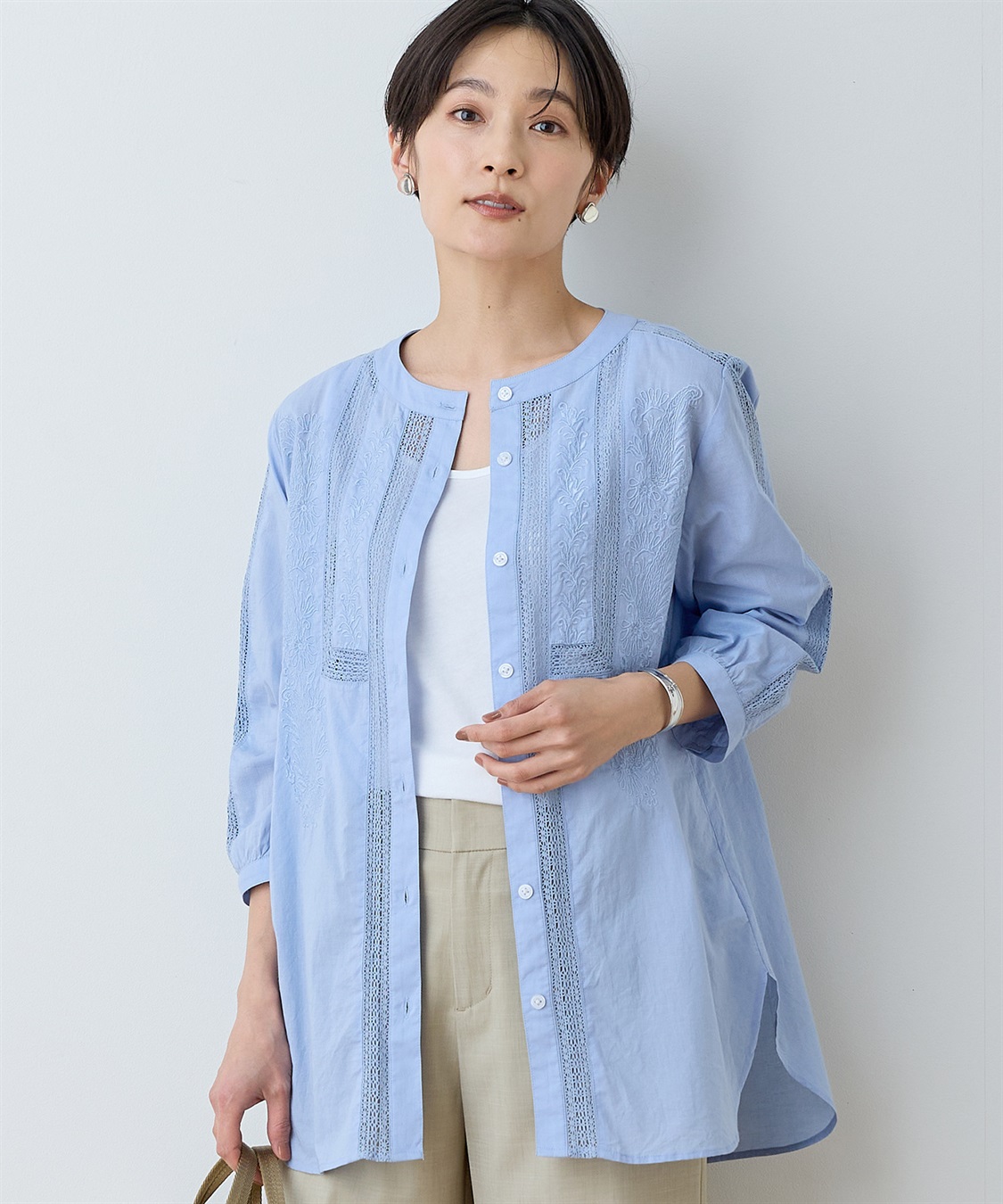 DECOY レース刺しゅうブラウス_variation_2
