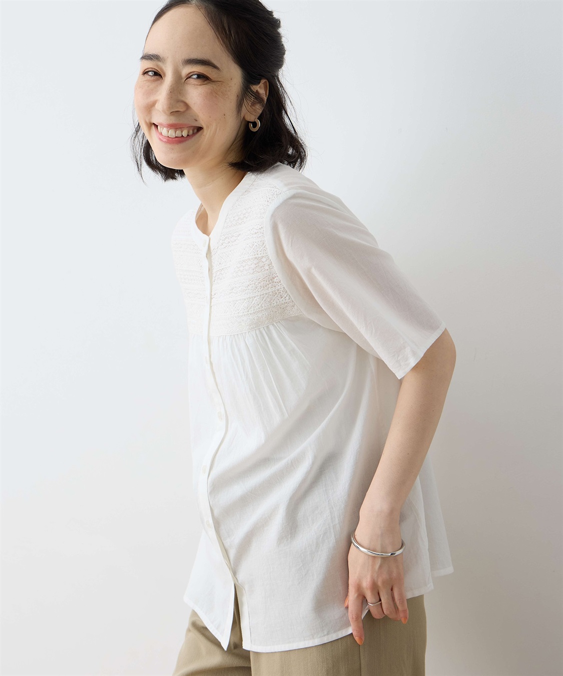 DECOY インド綿レースブラウス_variation_1