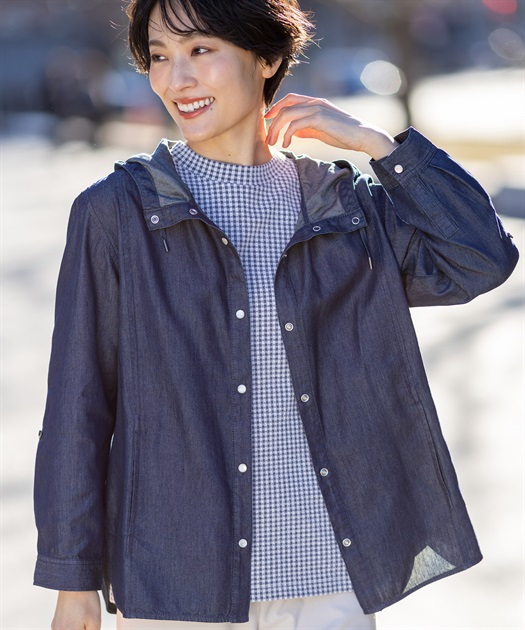 デニムフードシャツ DECOY｜クロスプラス公式通販サイト