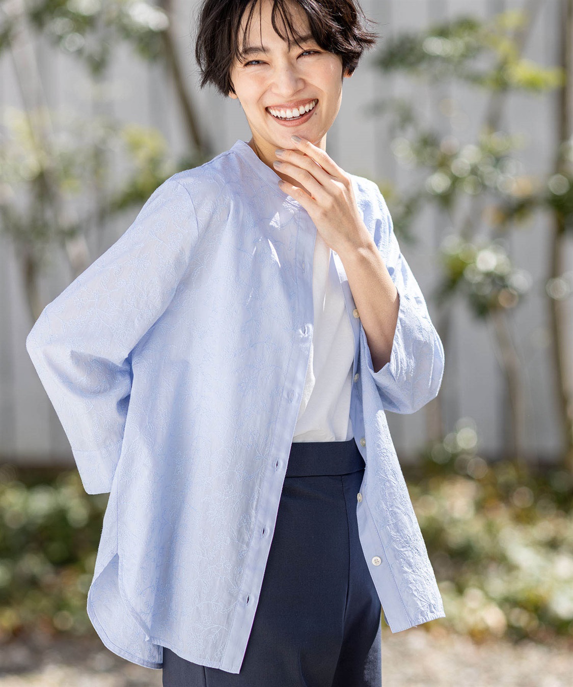 DECOY 刺しゅうブラウス_main