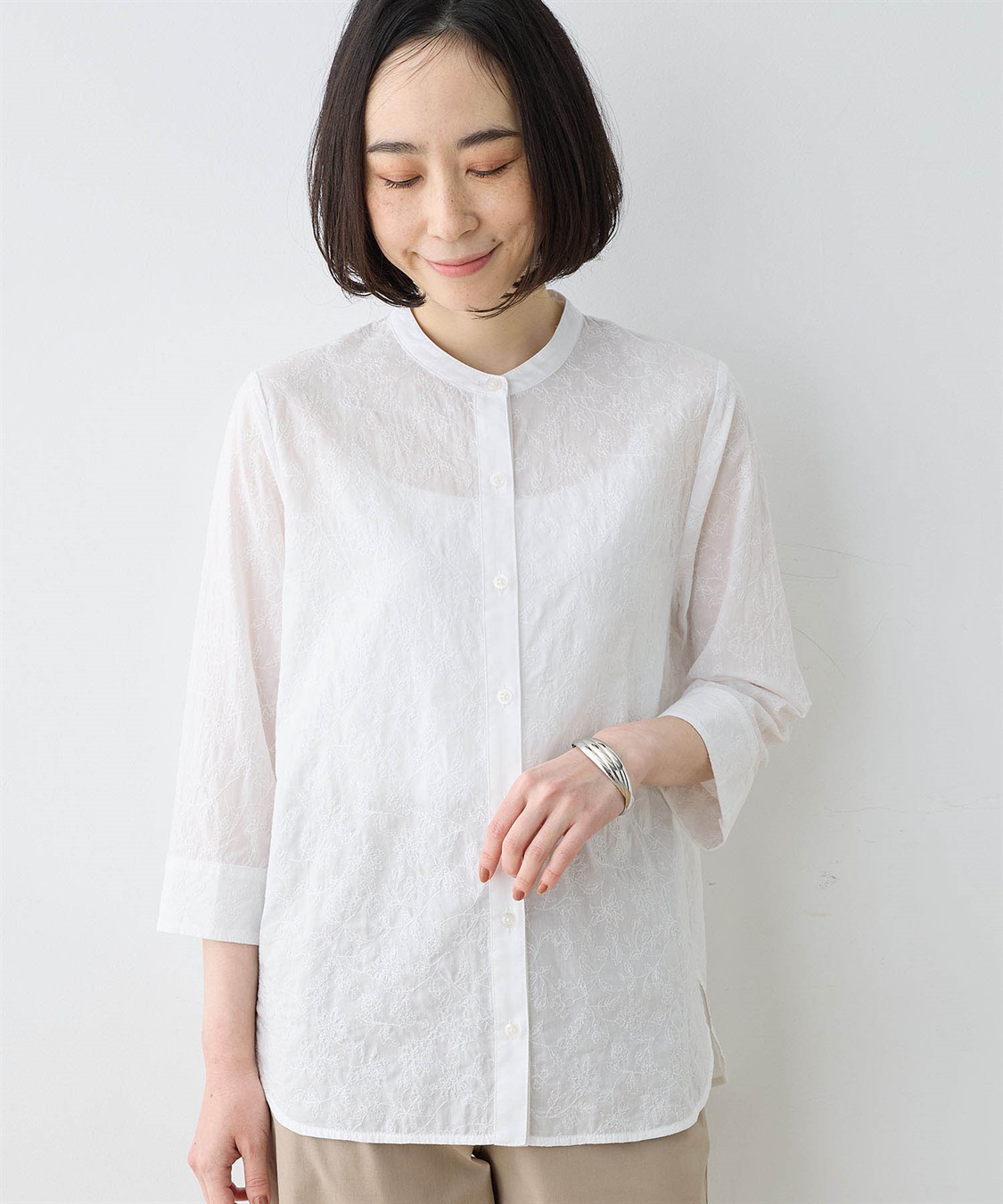 DECOY 刺しゅうブラウス_variation_1