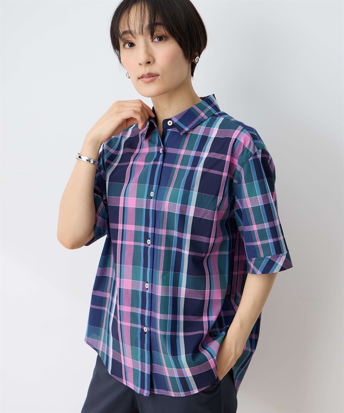 DECOY オーガニックコットンチュニックブラウス_variation_2