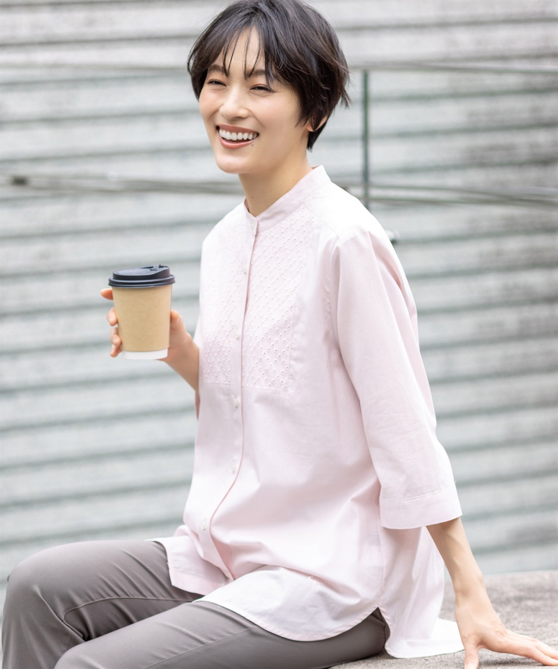 DECOY フロントレースブラウス_main