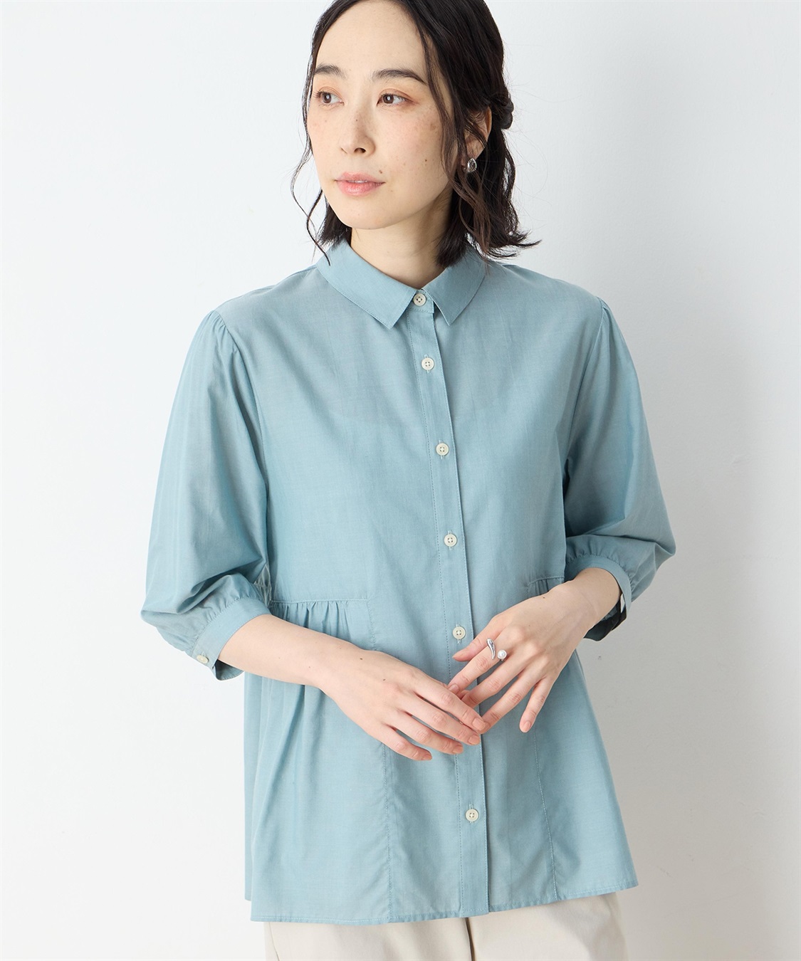 DECOY ペプラムブラウス_main