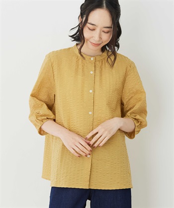パフスリーブブラウス(マスタード-9号)