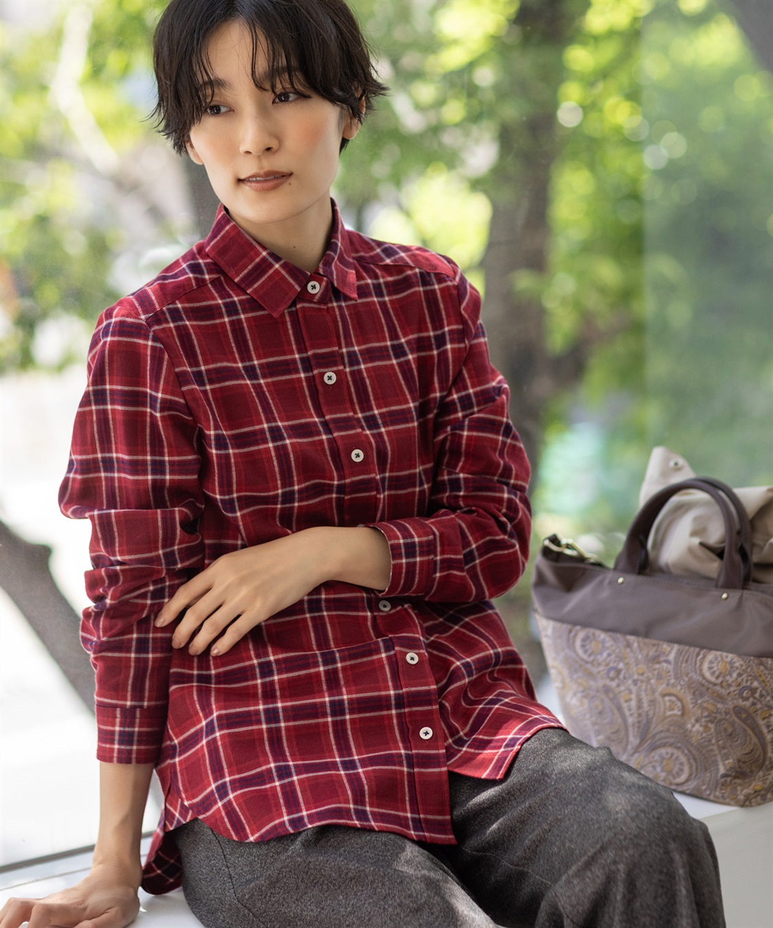 COOTIE 20SS CPOチェックシャツレッド　Lサイズ COOTIE 20SS CPOチェックシャツレッド Lサイズ チェックシャツ DECOY