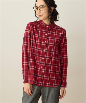 チェックシャツ(レッド-9号)
