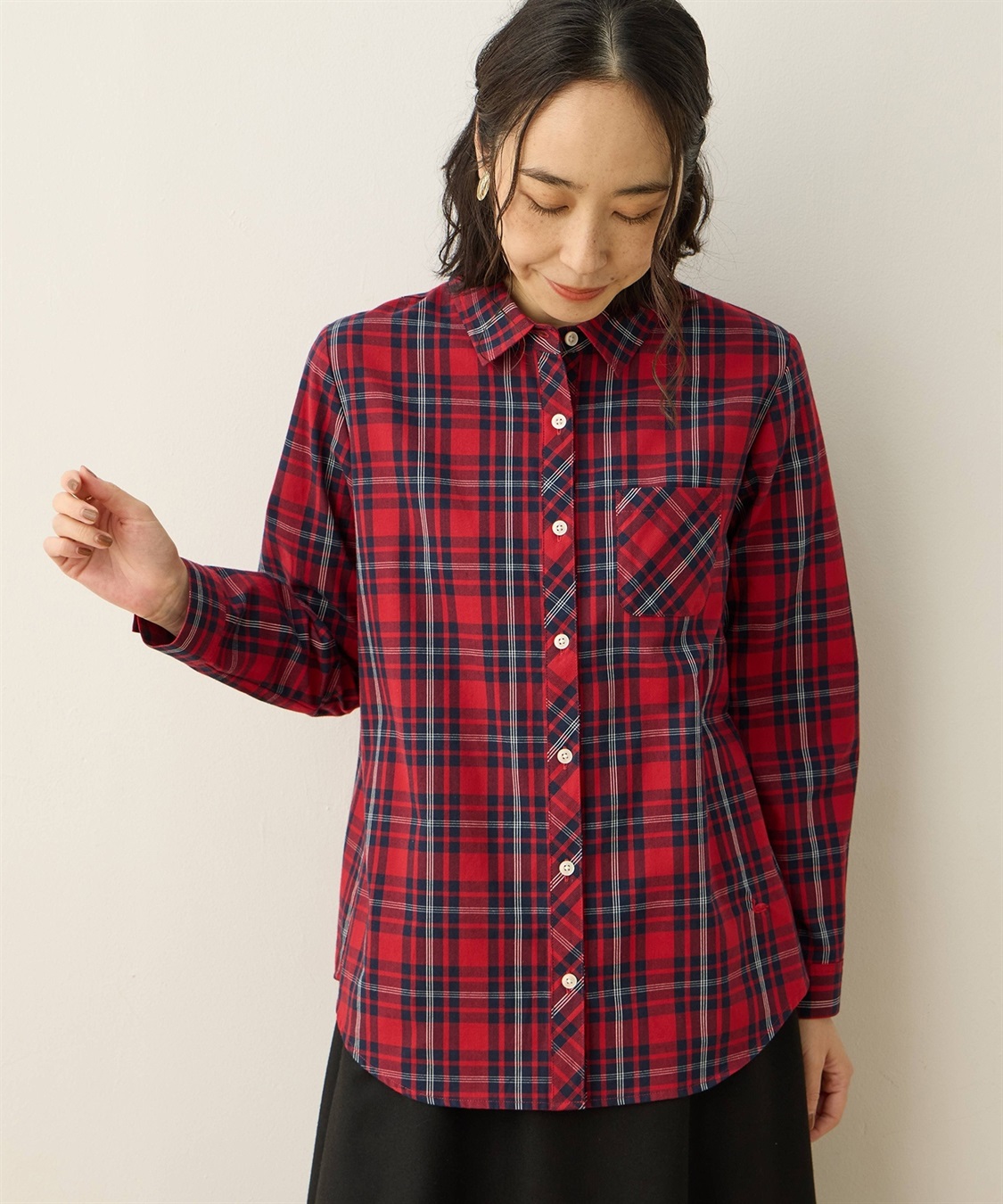 DECOY 起毛チェックシャツ_main