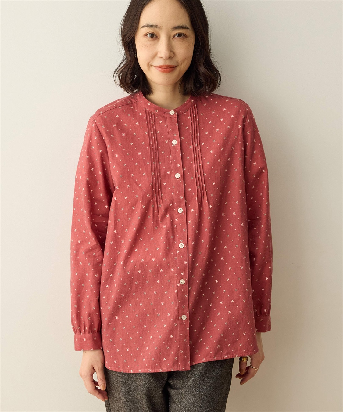 DECOY 起毛プリントシャツ_main