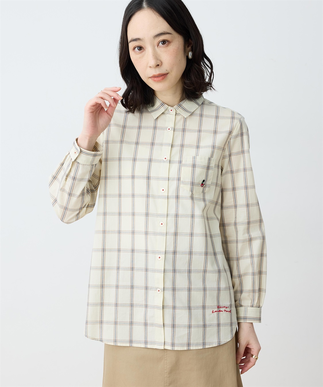 DECOY 【chiyoさんコラボ】ロンドンマーチチェックブラウス【オーガニックコットンブレンド】_main