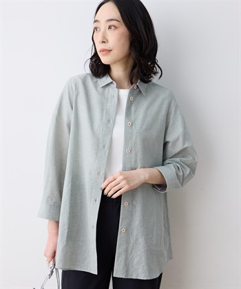 DECOY ミニチェック柄ポケット付きシャツ_variationthumb_1