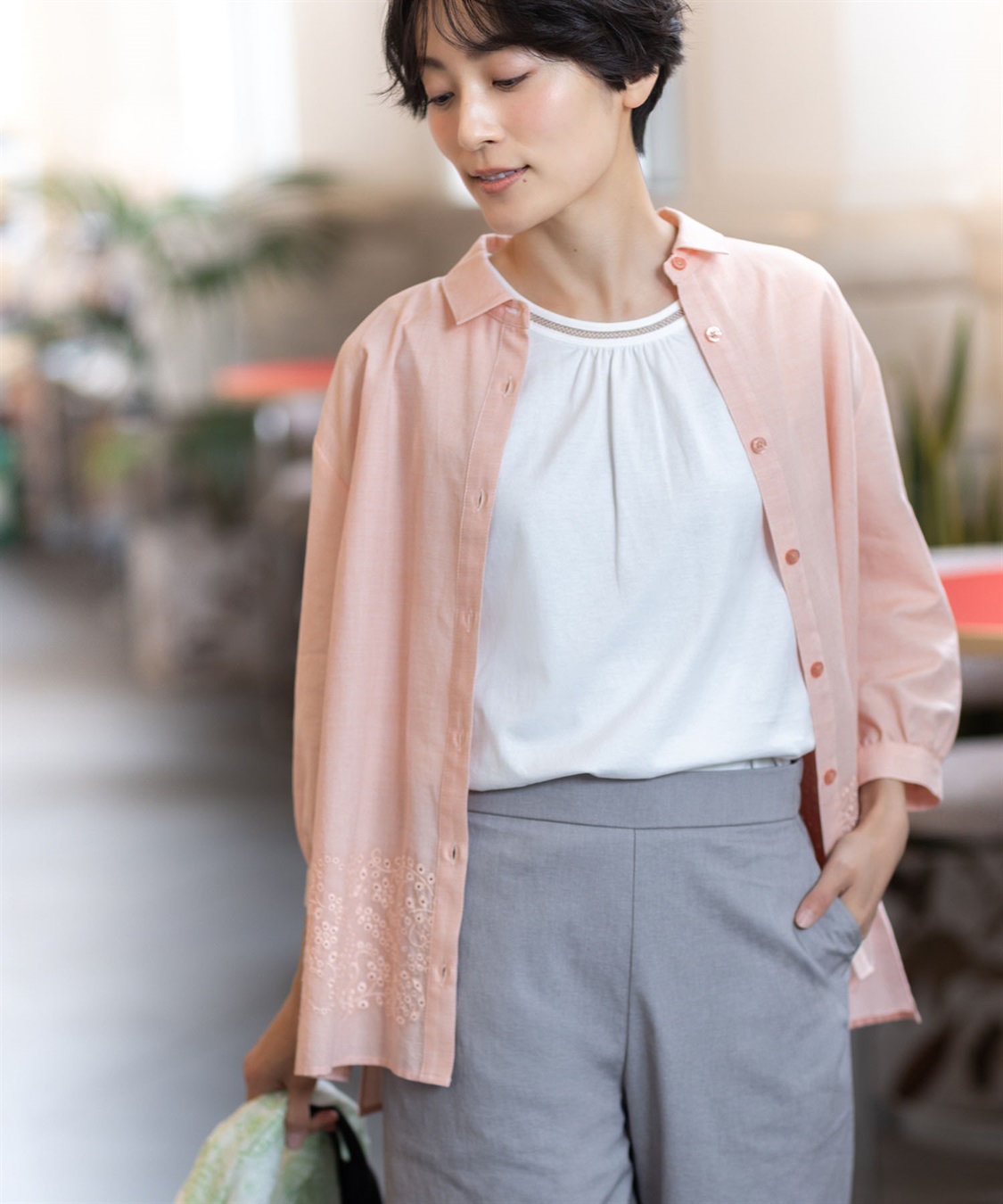 DECOY 刺繍レースブラウス_main