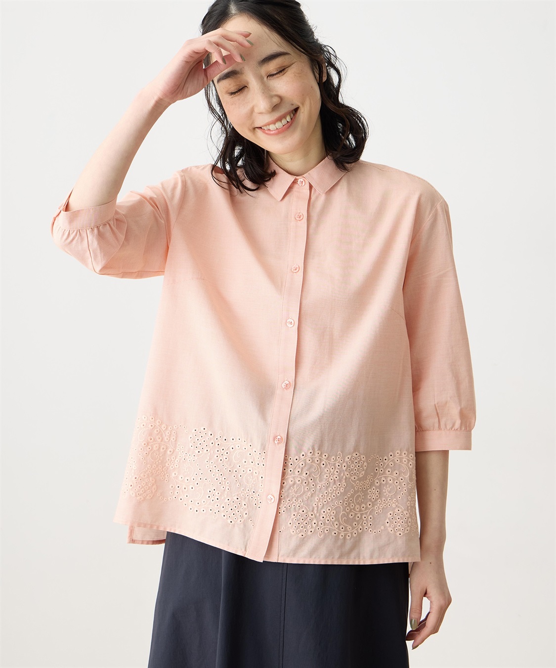 DECOY 刺繍レースブラウス_variation_1