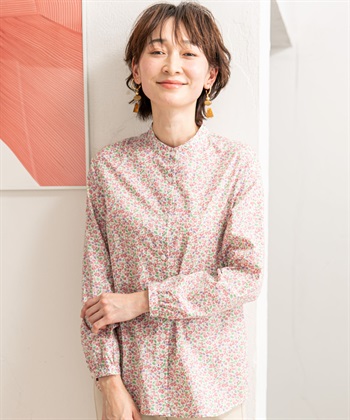 DECOY 花柄オーガニックコットンブラウス_variationthumb_1