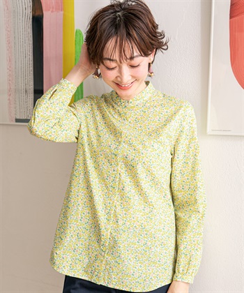 DECOY 花柄オーガニックコットンブラウス_variationthumb_2