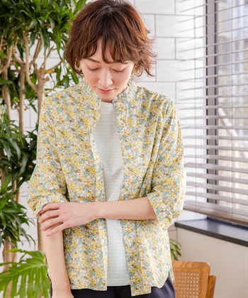 DECOY オーガニックコットン花柄プリントブラウス_variationthumb_2