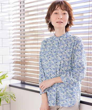 DECOY オーガニックコットン花柄プリントブラウス_variationthumb_3