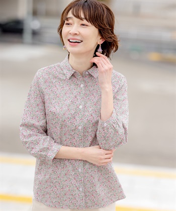 DECOY リバティ小花プリントブラウス_variationthumb_1