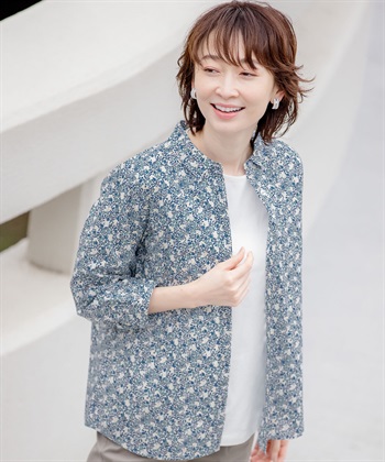 DECOY リバティ小花プリントブラウス_variationthumb_2