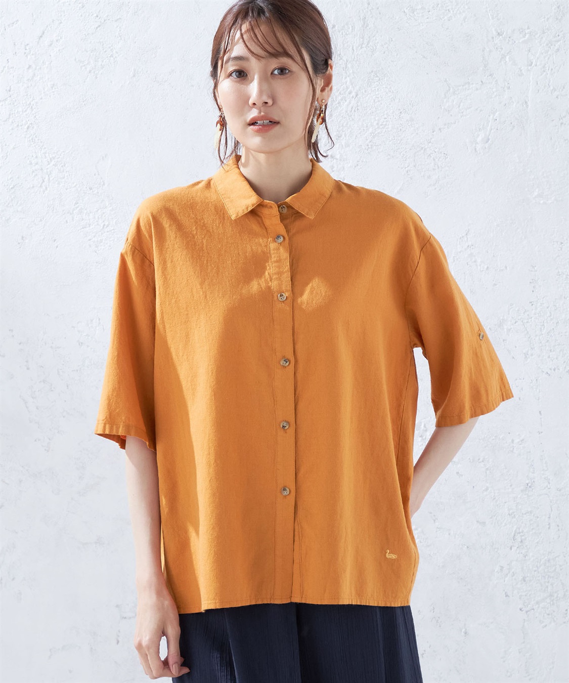 DECOY リネンブレンドブラウス_variation_1