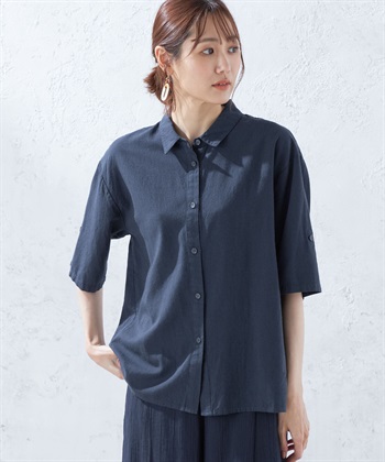 DECOY リネンブレンドブラウス_variationthumb_3