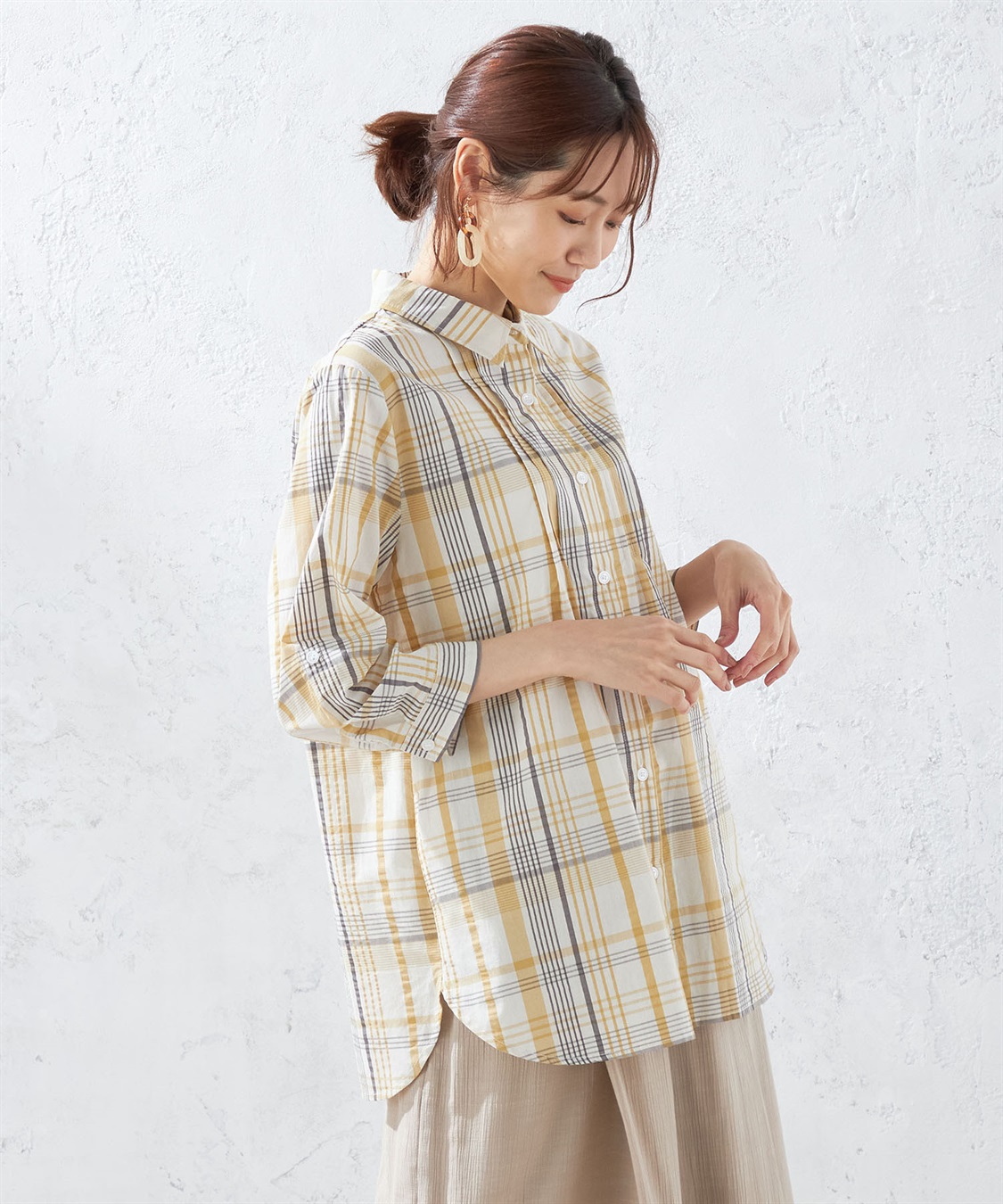 DECOY オーガニックコットンチェックシャツ_variation_2