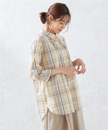 オーガニックコットンチェックシャツ DECOY｜クロスプラス公式通販サイト