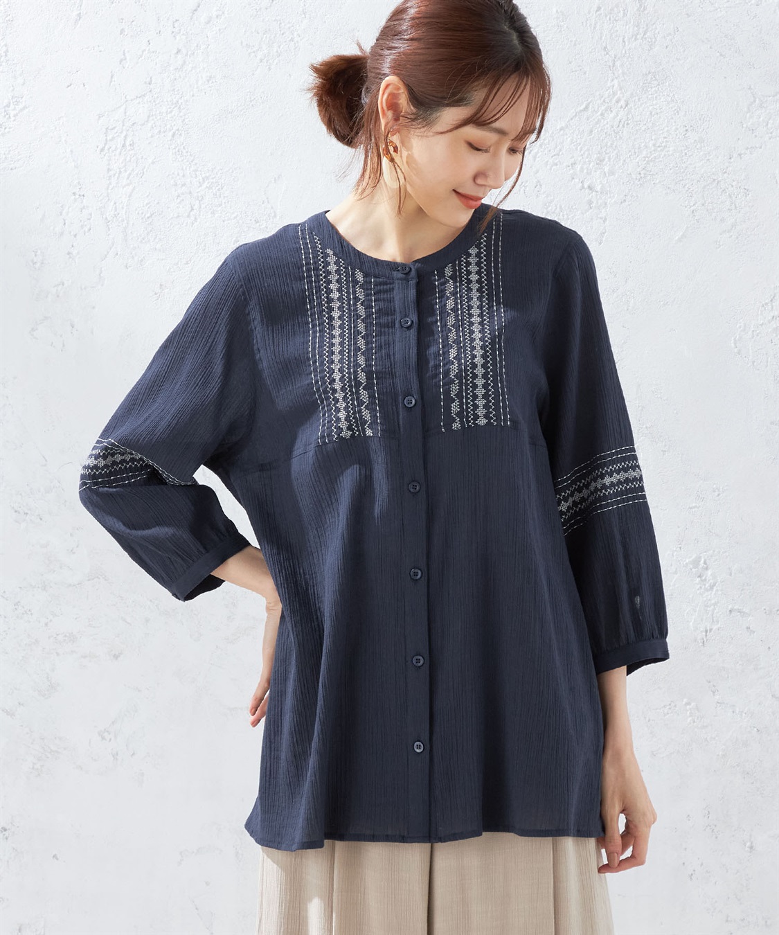 DECOY 刺しゅうブラウス_variation_2