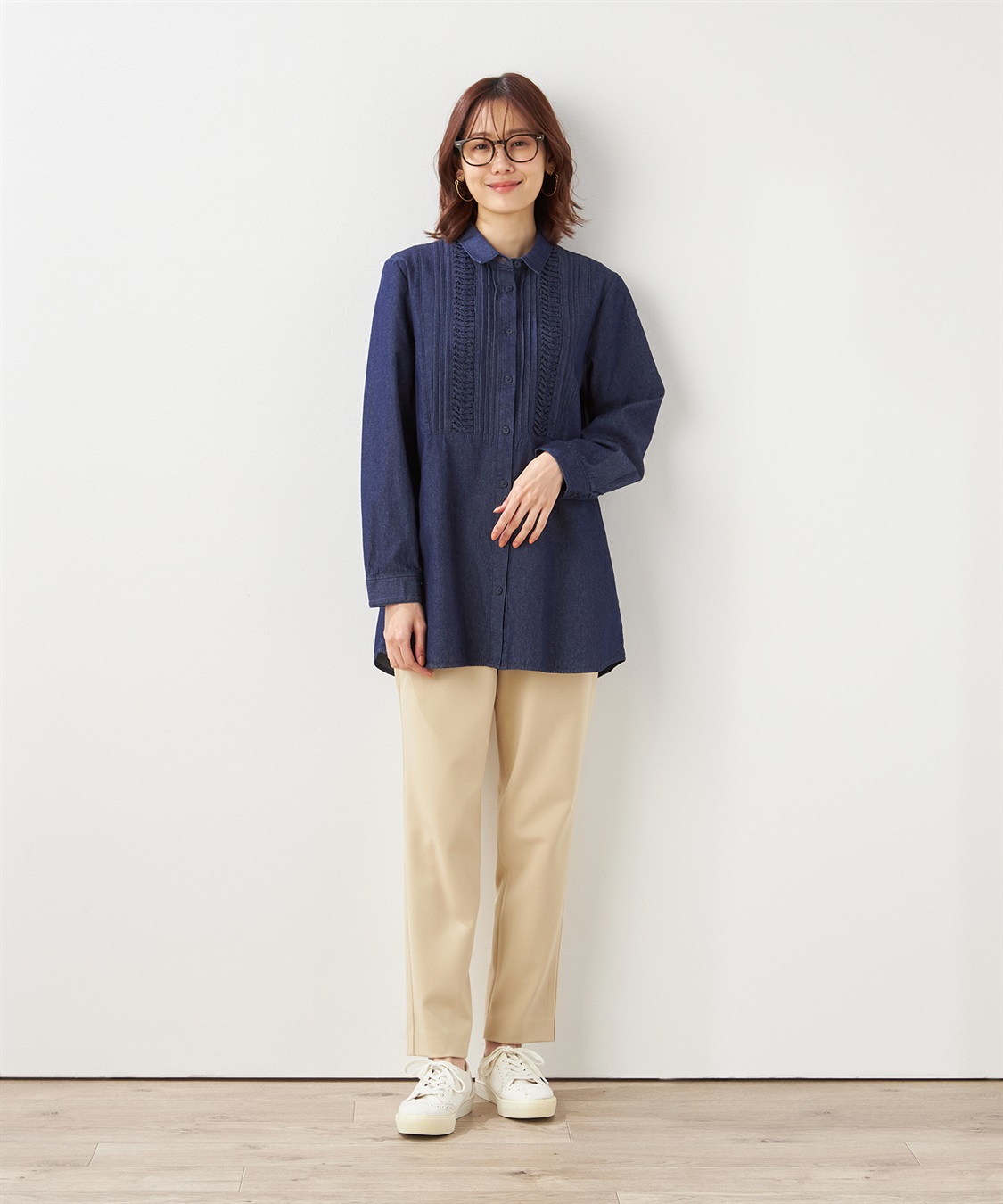 DECOY ピンタックデニムブラウス_variation_2