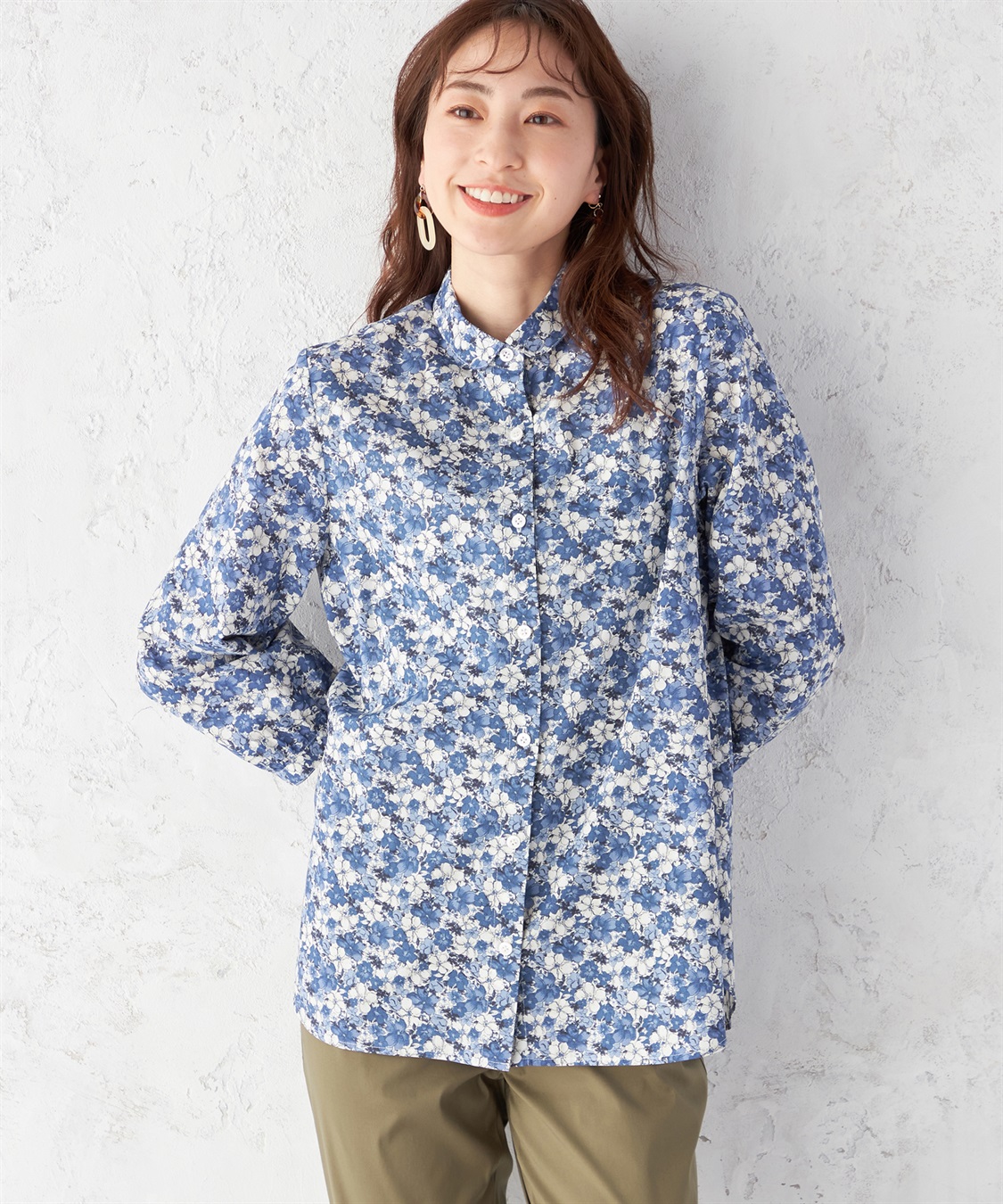 DECOY トレフル花柄プリントブラウス_variation_2