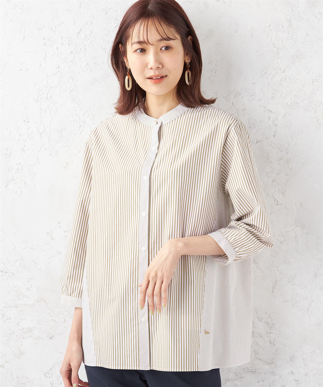 DECOY ストライプブラウス_variation_1