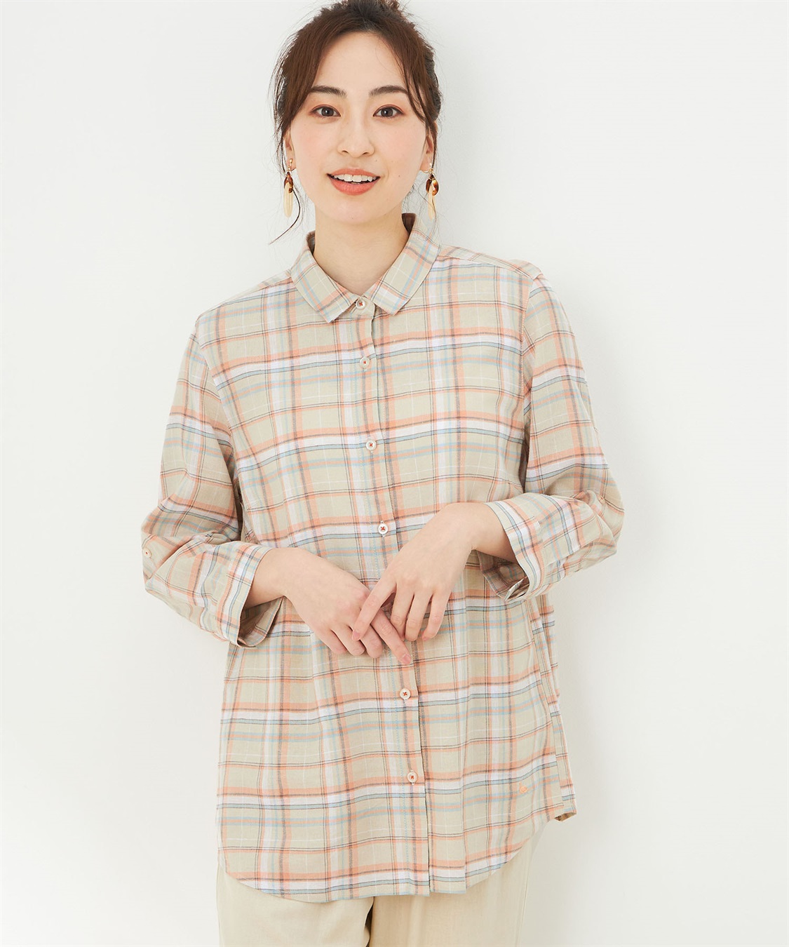 DECOY ヨーロピアンリネンブラウス_variation_1