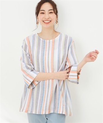 DECOY ストライプブラウス_variationthumb_1