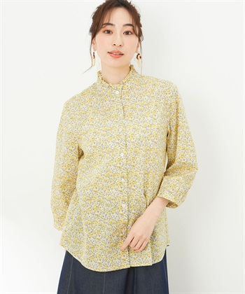 DECOY リバティプリントボリュームスリーブブラウス_variationthumb_2