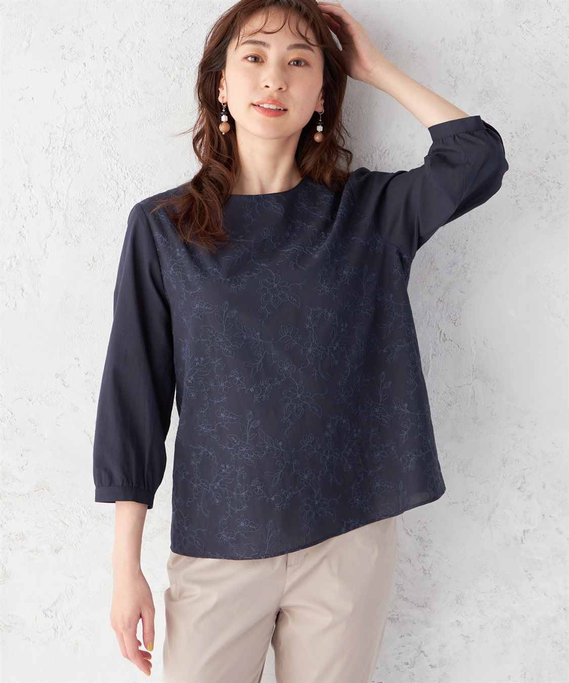 DECOY 刺繍ブラウス_main