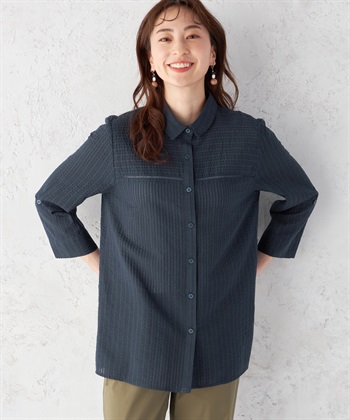 DECOY ドビーサッカーブラウス_variationthumb_3