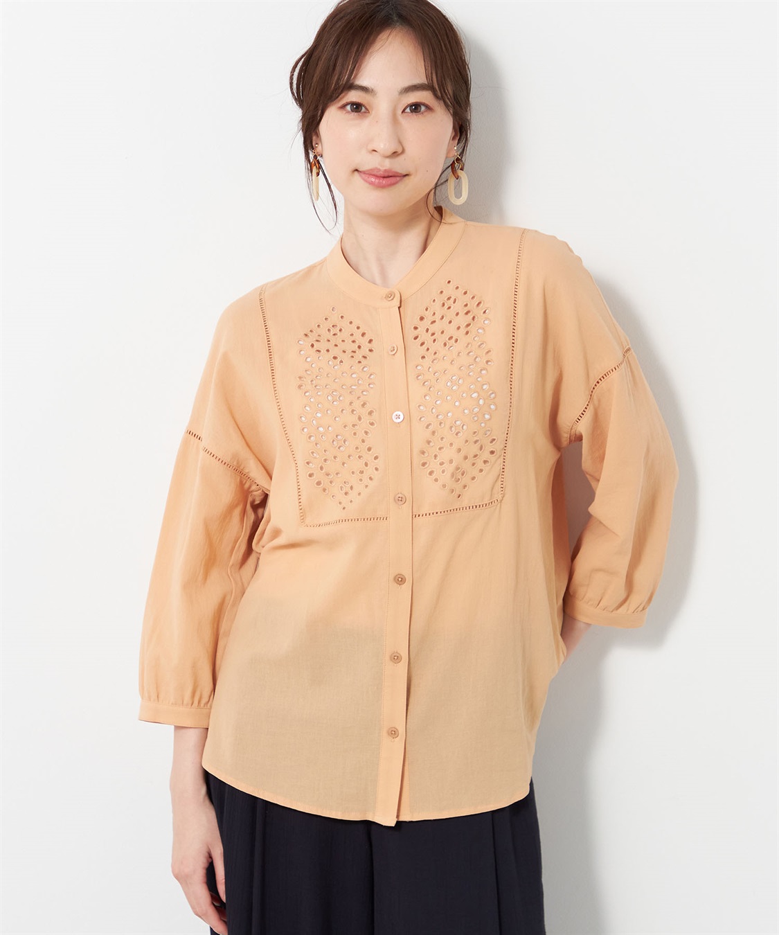 DECOY ジョーゼットブラウス_main