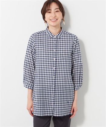 DECOY ギンガムチェックブラウス_variationthumb_2