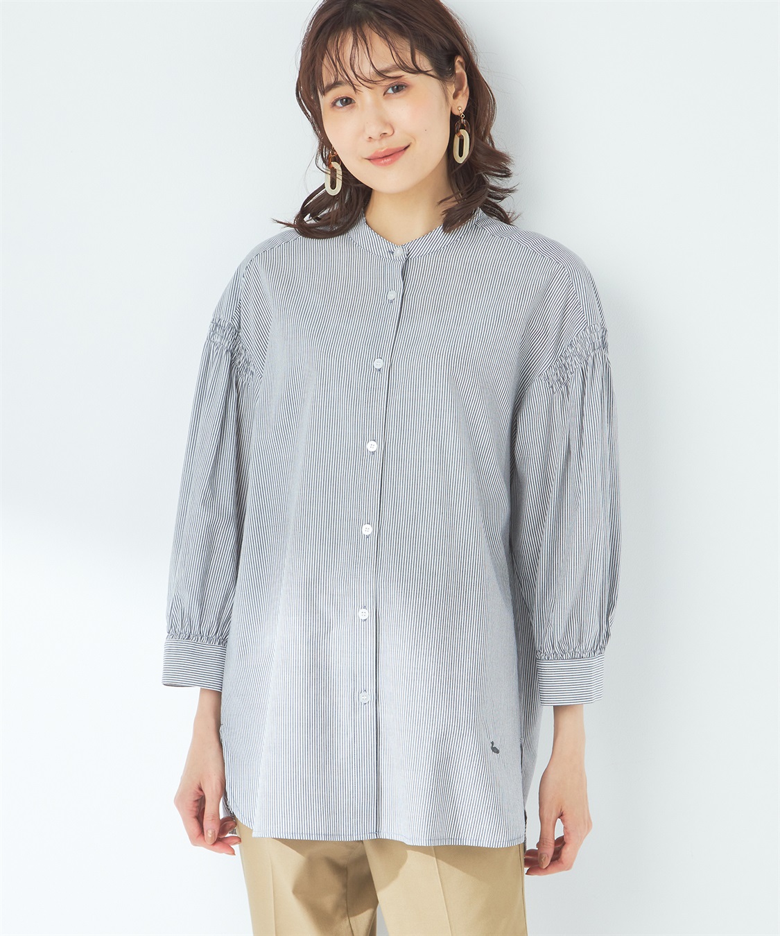 DECOY シャーリングブラウス_variation_3