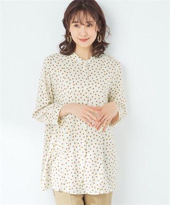 DECOY ドットプリントブラウス_variationthumb_1
